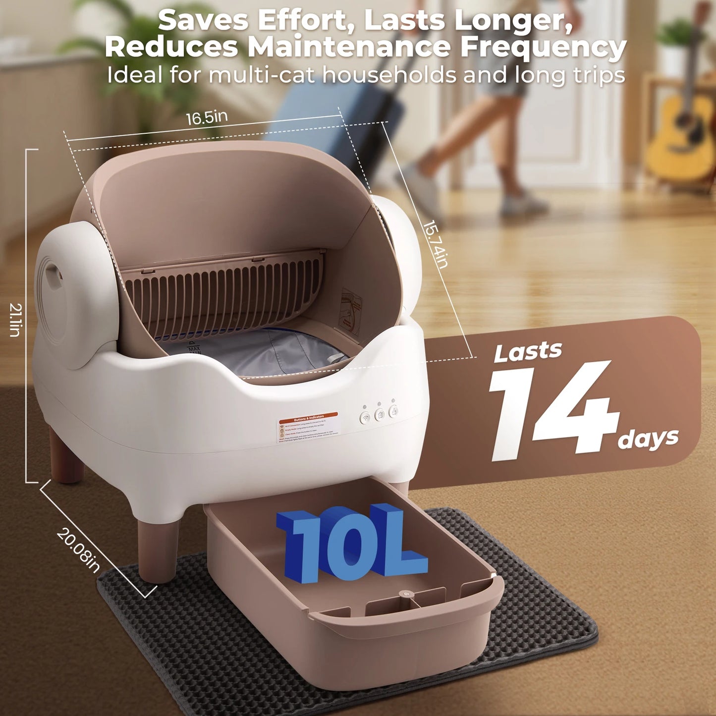 Self Cleaning Litter Box, Automatic Litter Box