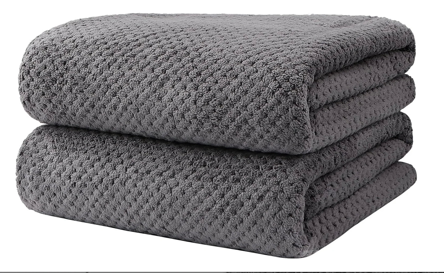 Bath Towel Set Pack of 2, (27 x 54 Inches)