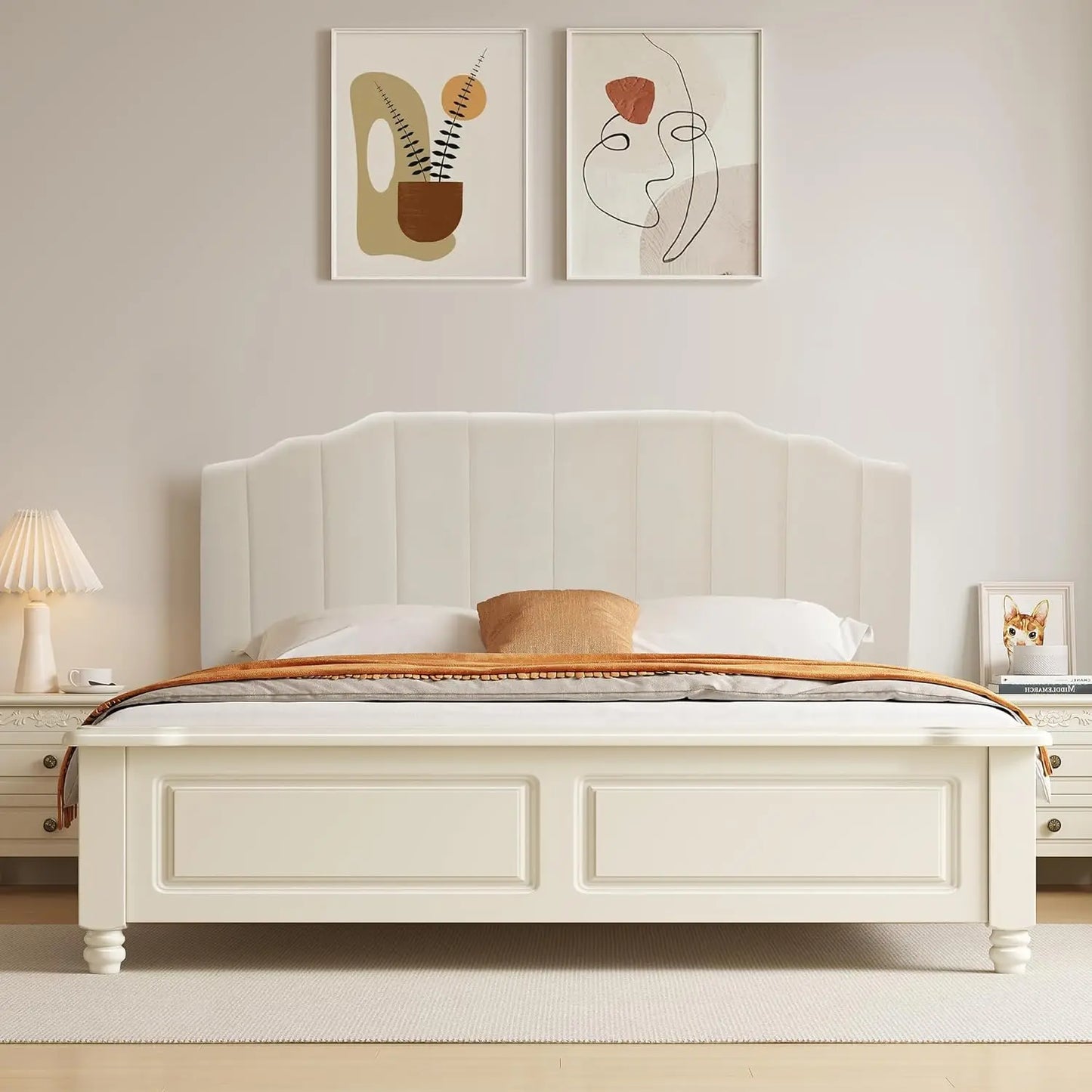 Velvet Upholstered Headboard Queen/Full Size