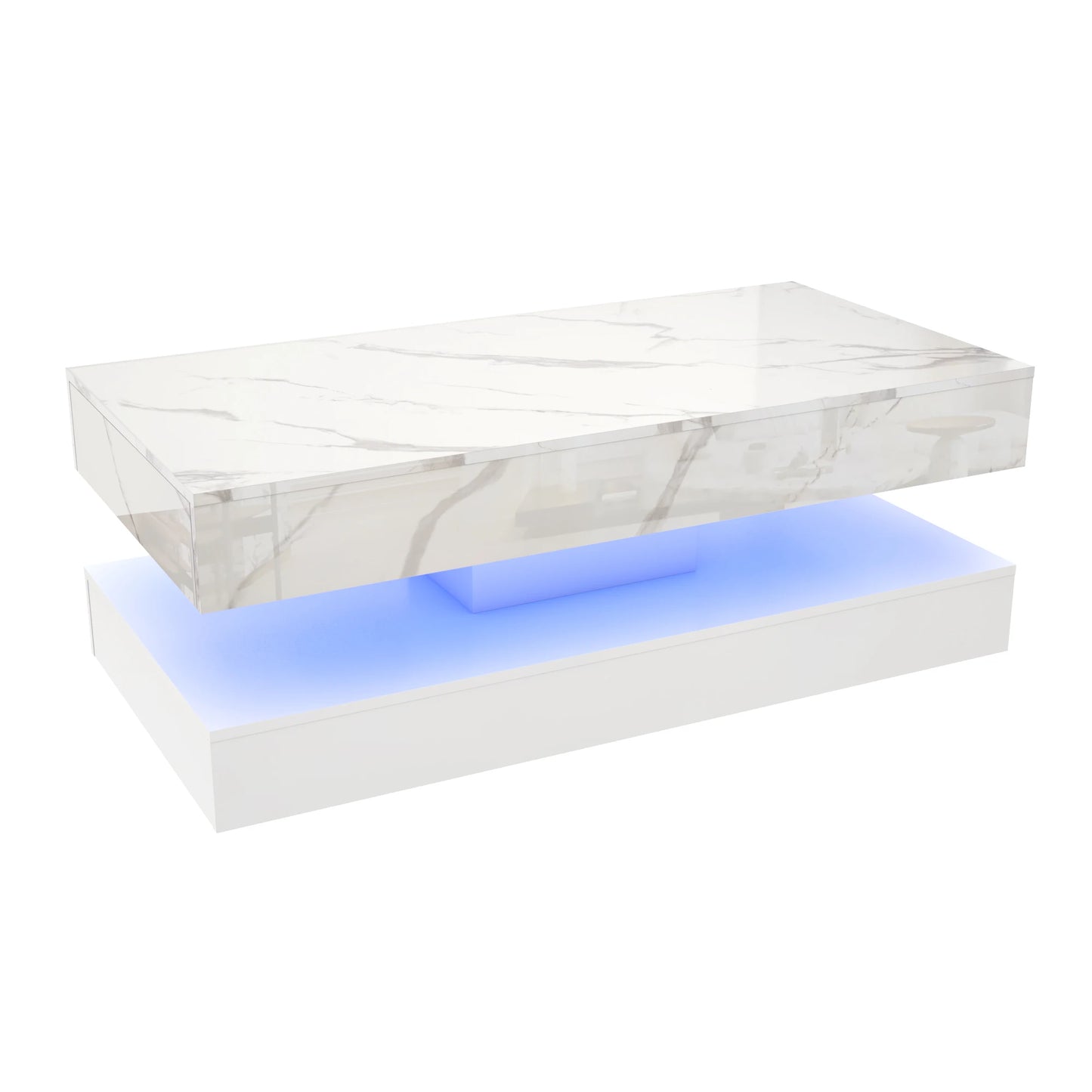 Modern Stylish Coffee Table with LED Lights