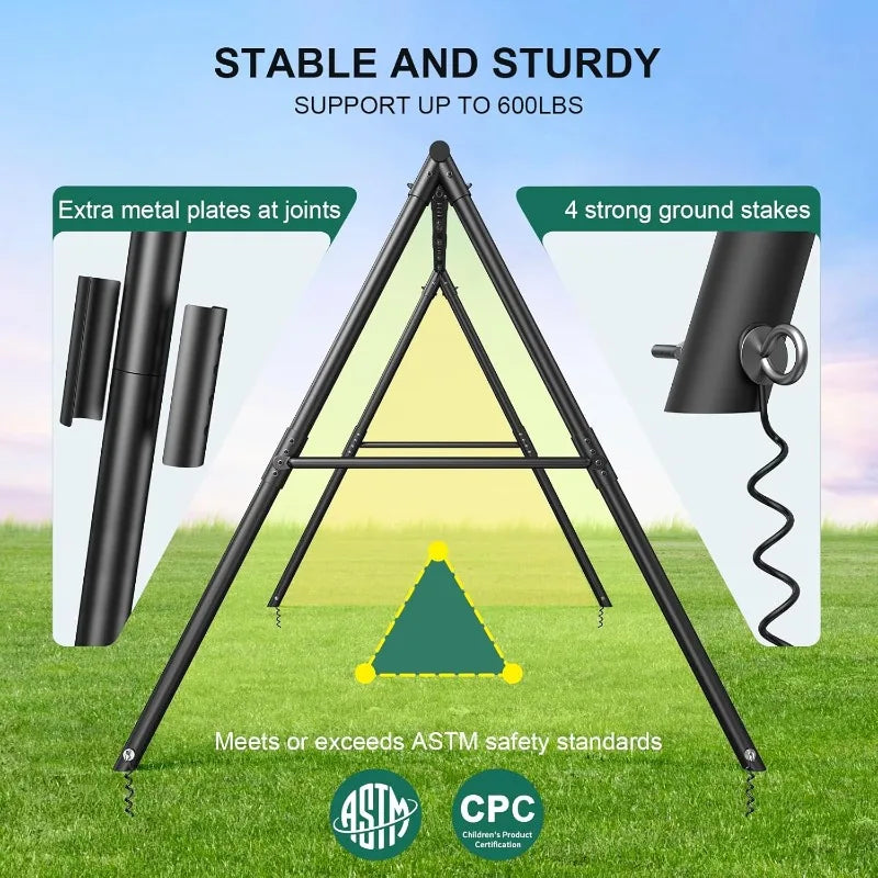 600lbs Heavy Duty Swing Set