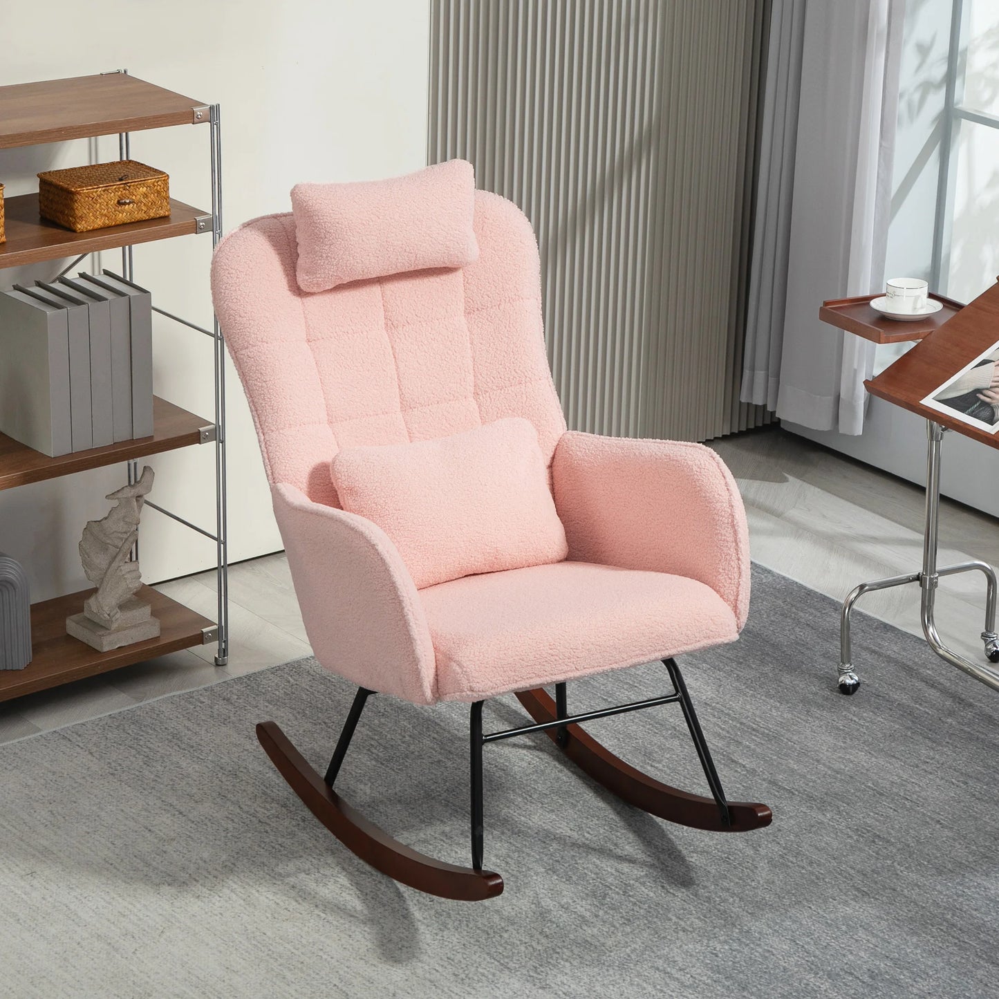 Rocking Chair with Headrest