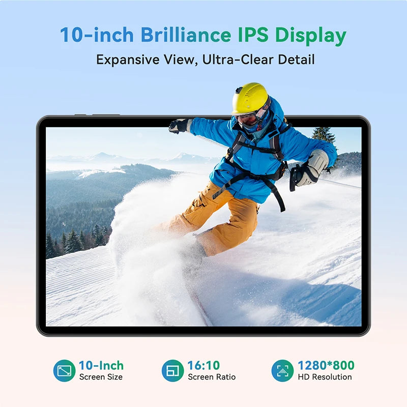 10.1" 2025 Tablet Android 15