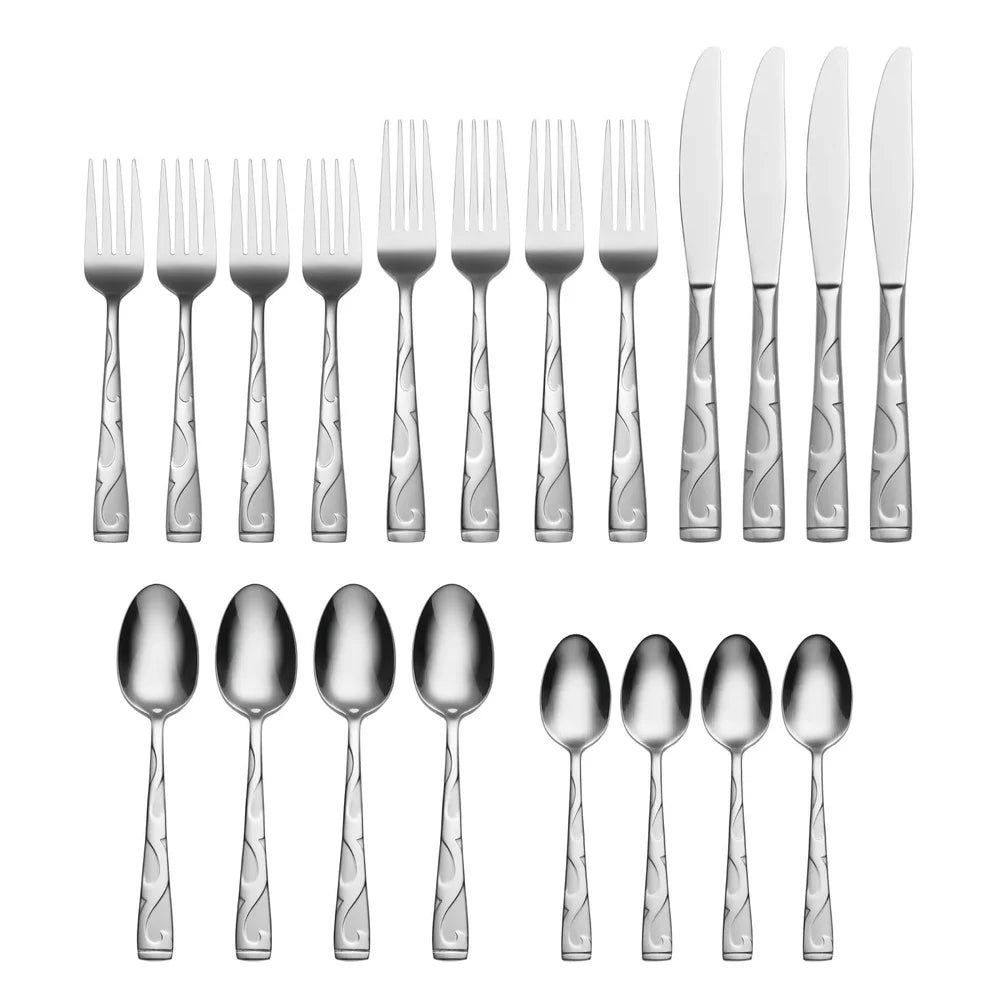 Tuscany 20-Piece Stainless Steel Flatware Set