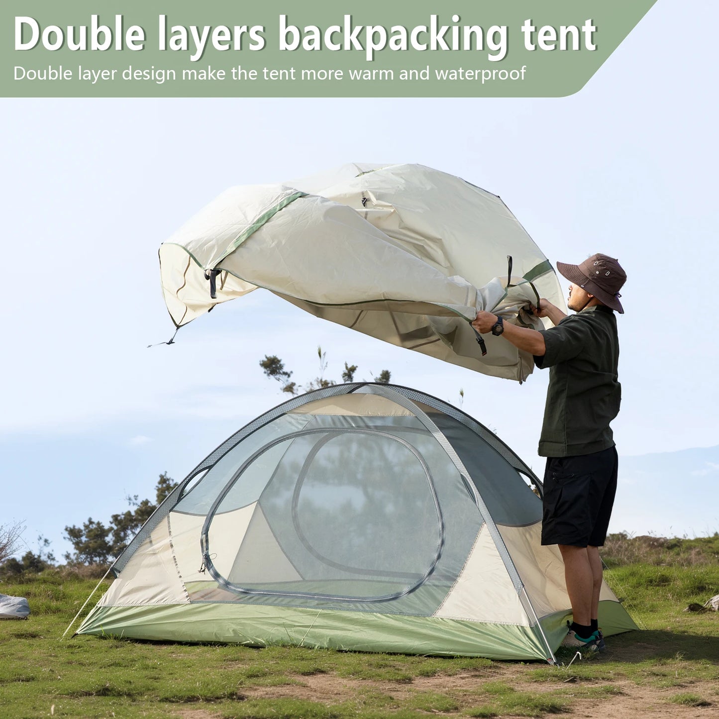 Ultralight Outdoor Camping Tent 2 Person