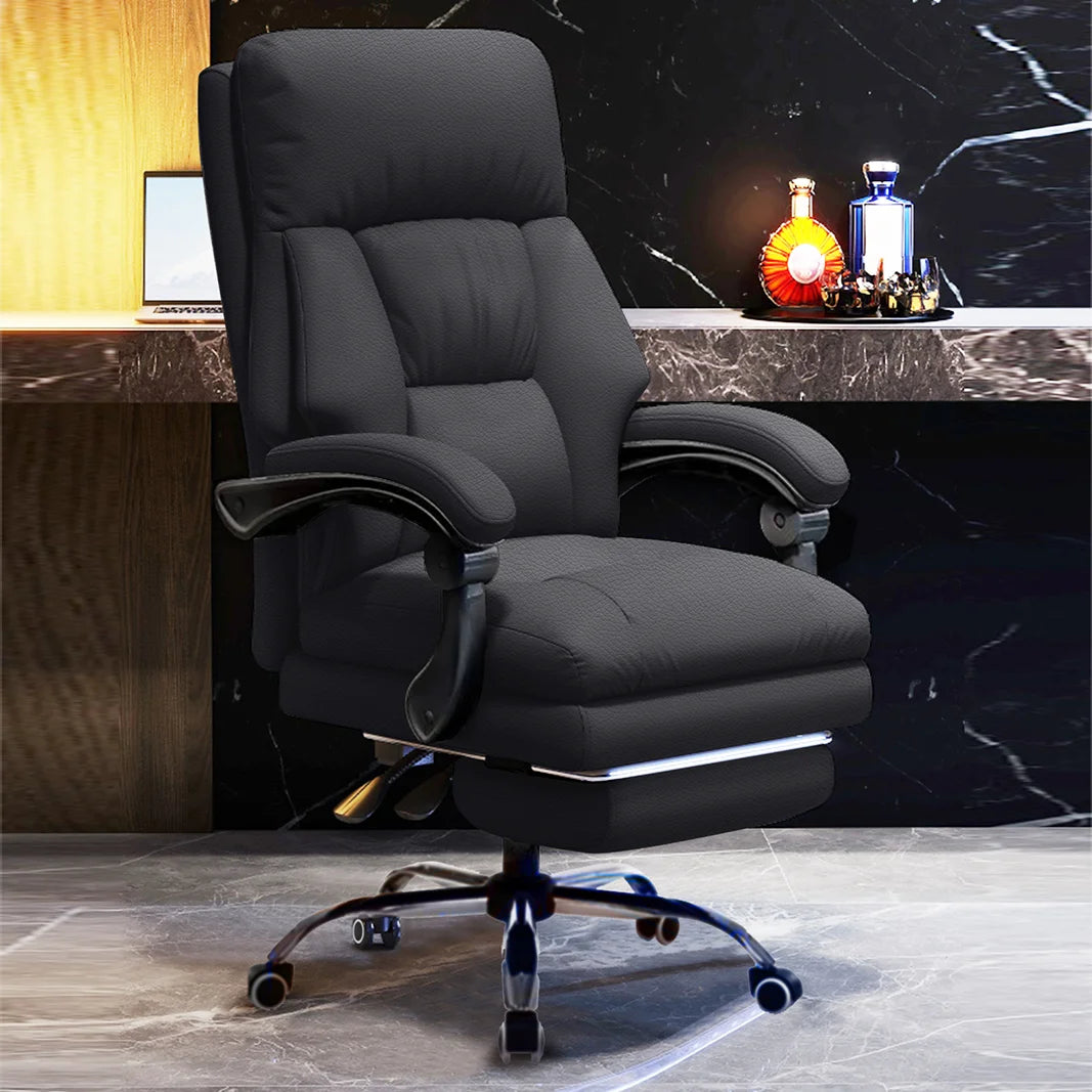 High Back Office Desk Chair - Foot Rest