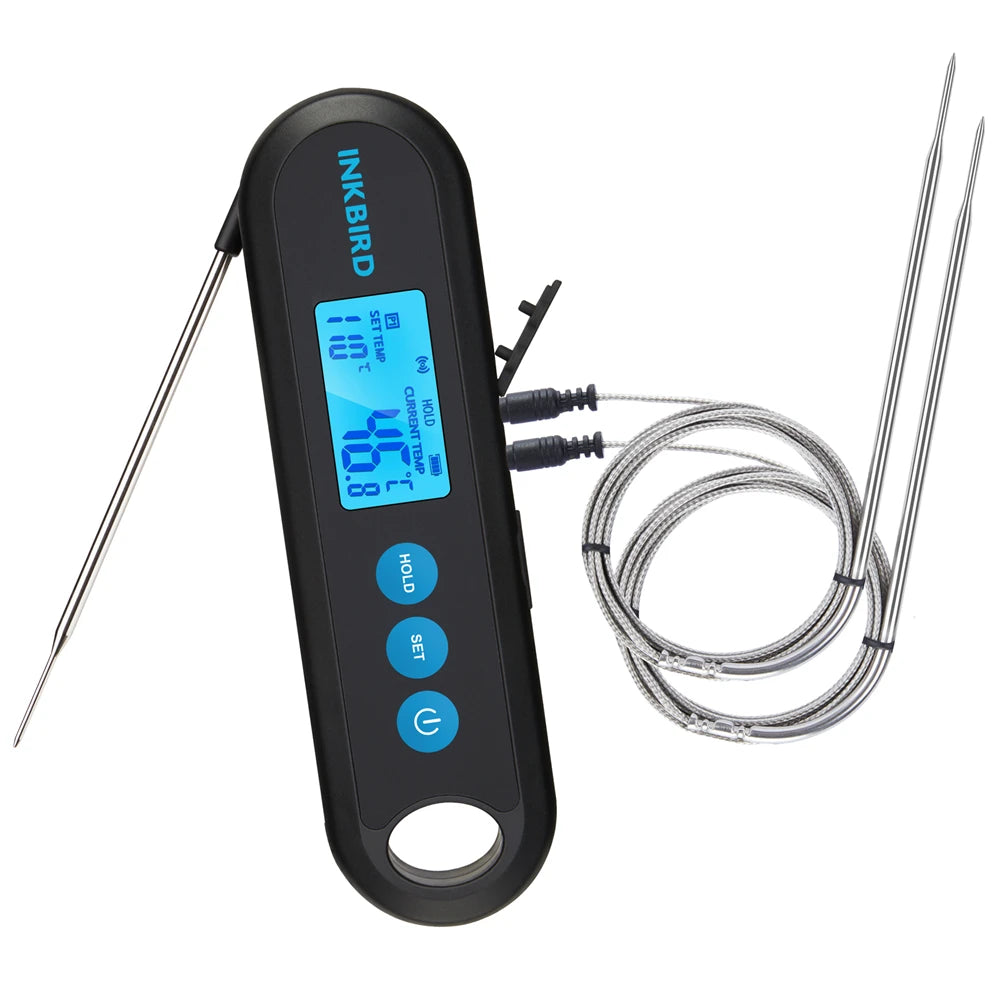 Digital Meat Thermometer With 2 External Probes