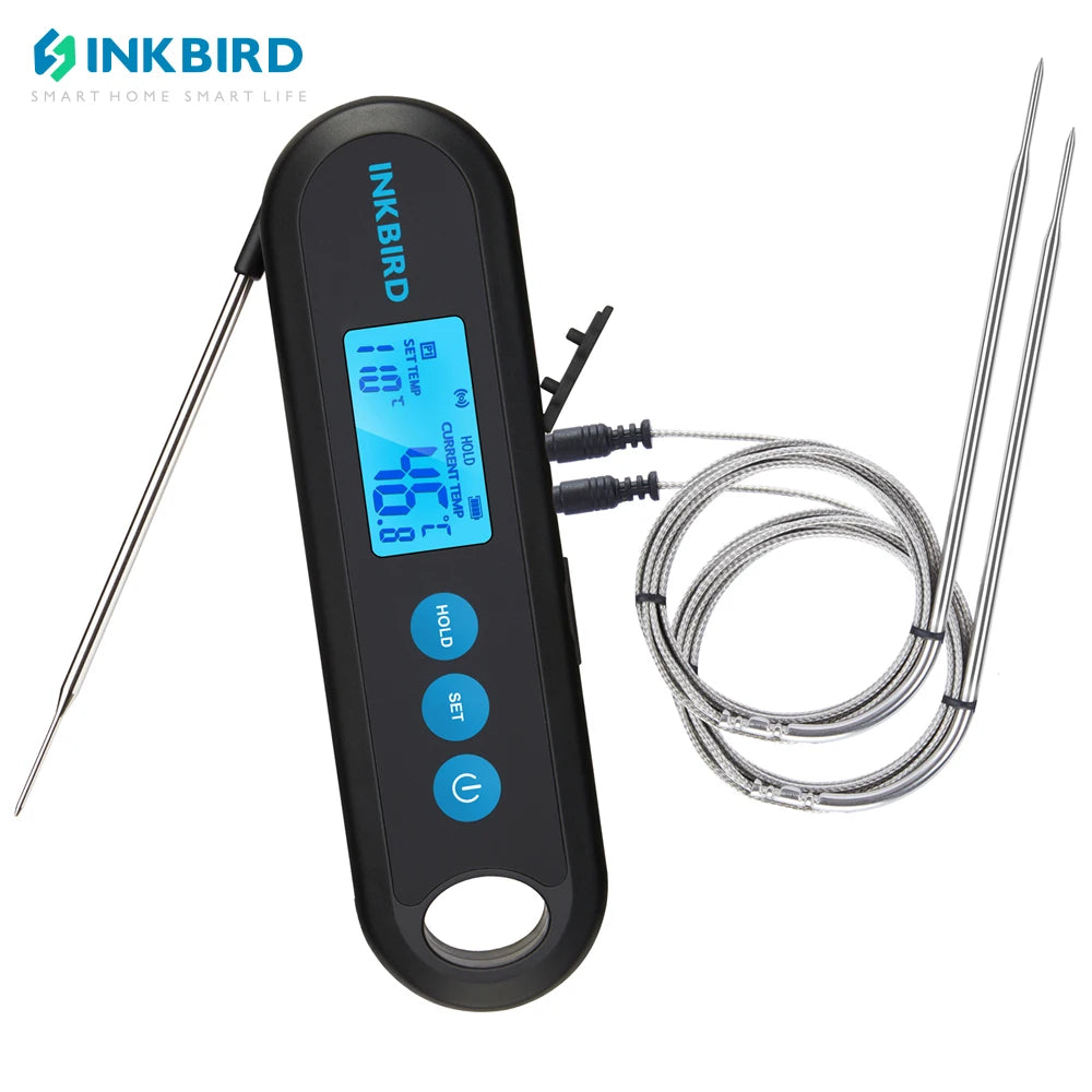 Digital Meat Thermometer With 2 External Probes