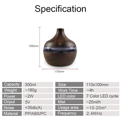 7-Color LED Lighting Aromatherapy Diffuser
