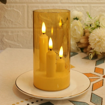 Clear Acrylic  Flickering Flameless LED Candles