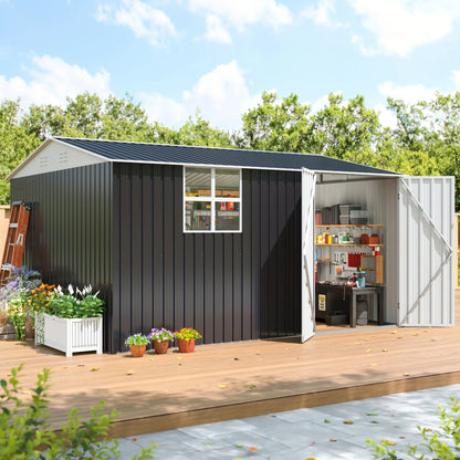 10x12 FT Outdoor Metal Storage Shed