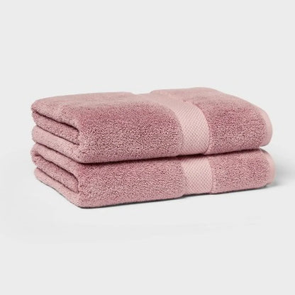 2pk Terry Cotton Bath Towels