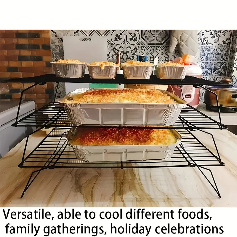 Stainless Steel Stackable Cooling Rack - Bake & Cool Easily