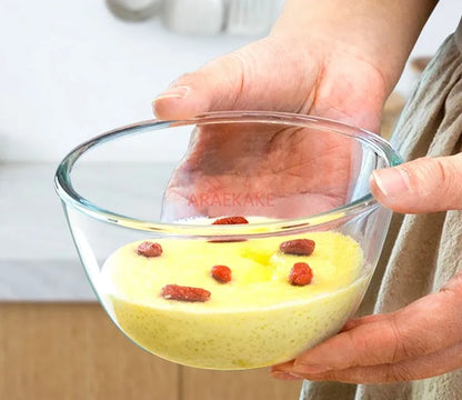 transparent glass bowl, heat-resistant  glass bowl