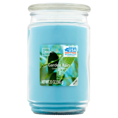 Large Garden Rain Scented Candle Single Wick
