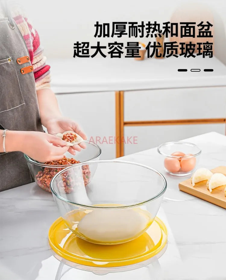 transparent glass bowl, heat-resistant  glass bowl