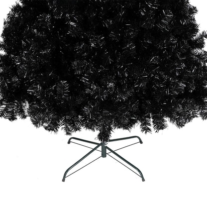 6ft 1600 Branches PVC Christmas Tree Black