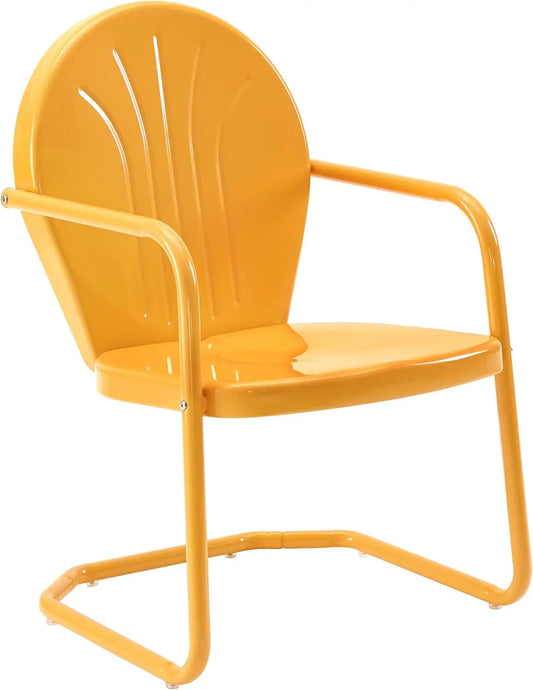 Retro Metal Patio Chairs for Porch, Deck, Balcony