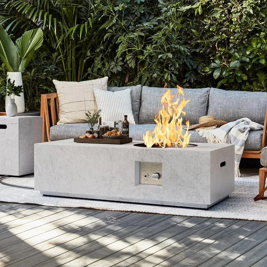 48" Stone-Look Propane Fire Pit