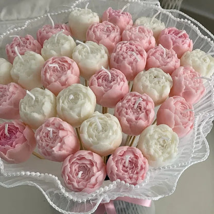 Romantic Rose Bud Scented Candles