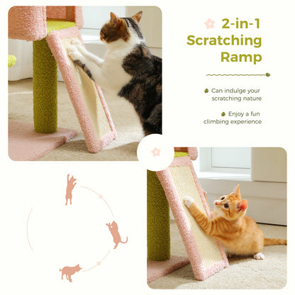 Multi-Level Cat Tower Sisal Covered Scratching Posts