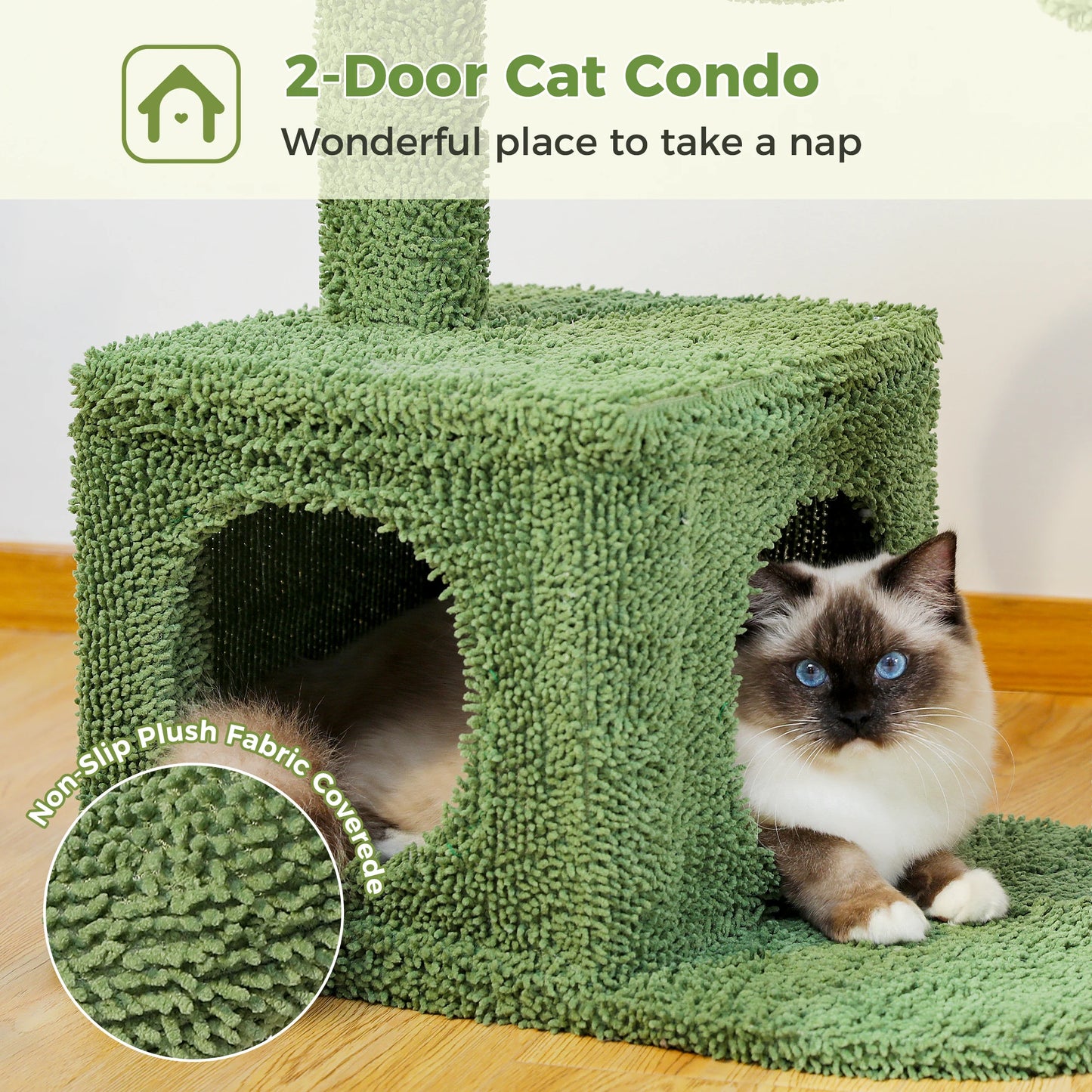 Cactus Cat Tree with  Condo