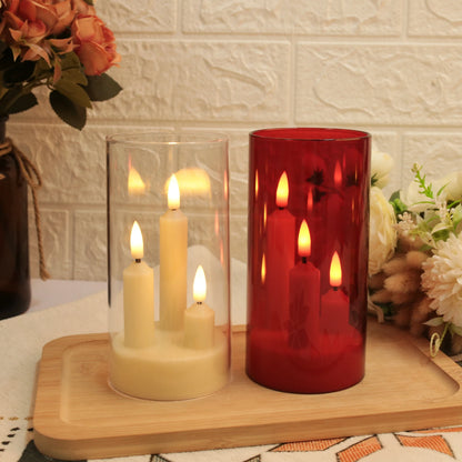 Clear Acrylic  Flickering Flameless LED Candles