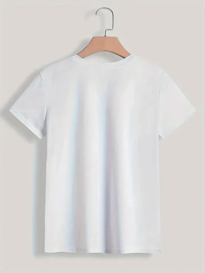 Plus Size Round Neck  Halloween  T-Shirt Women