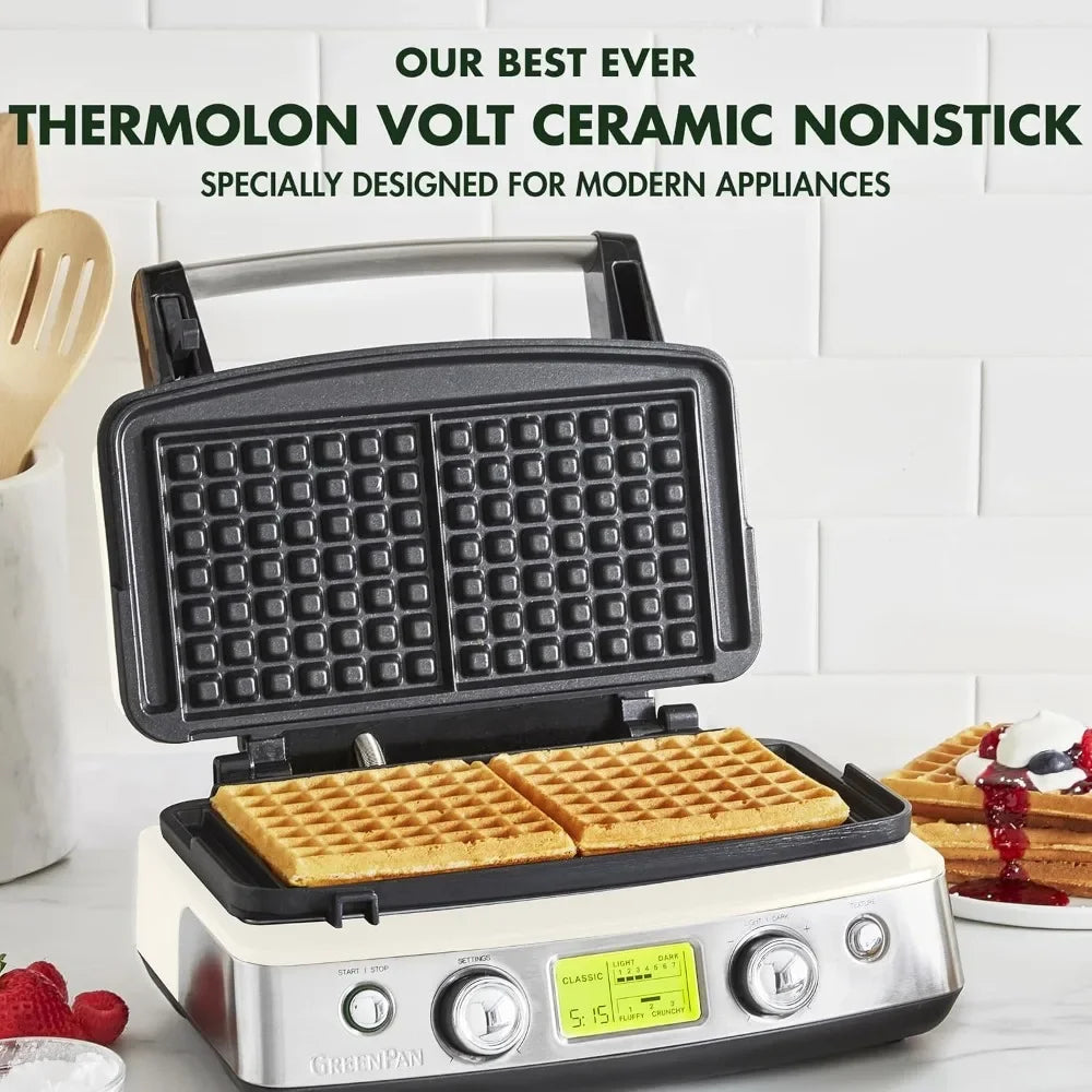 2-Square Belgian & Classic Waffle Iron