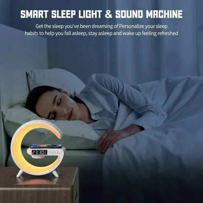 Charger Desktop Stand Bluetooth Speaker TF Clock