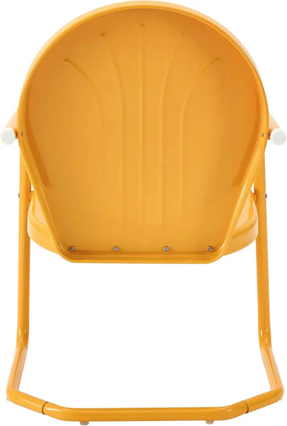 Retro Metal Patio Chairs for Porch, Deck, Balcony