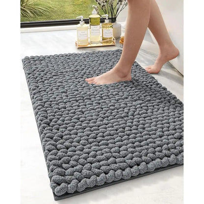 Super Absorbent Chenille Bathroom Rugs Non Slip