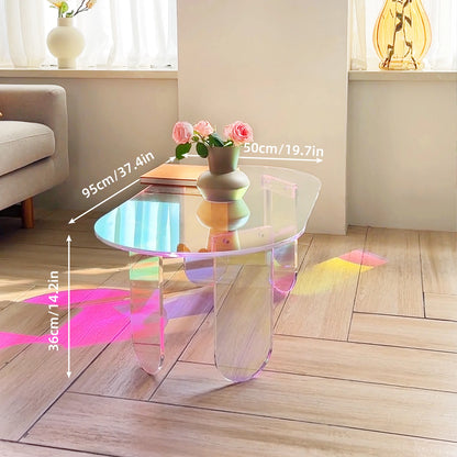Acrylic Coffee Table, (L) x 19.7 in (W) x 14.2IN (H)