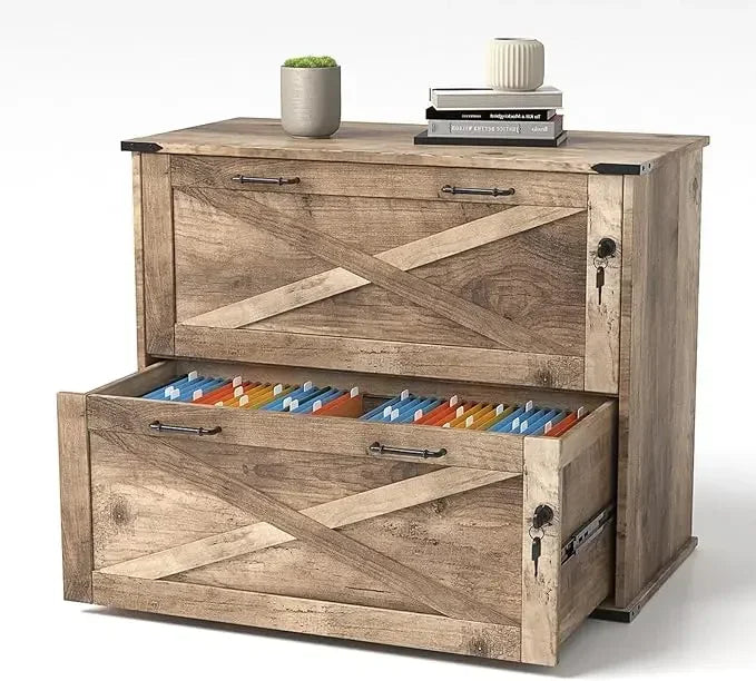 2 Drawer File Cabinet with Lock