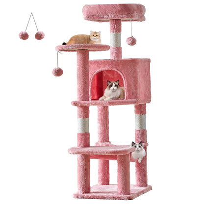 44in Tall Multi-Cat Climbing Cat Tree Tower
