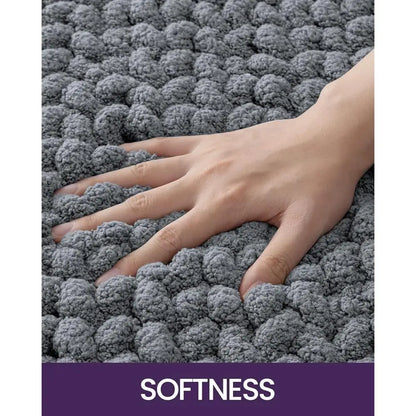 Super Absorbent Chenille Bathroom Rugs Non Slip