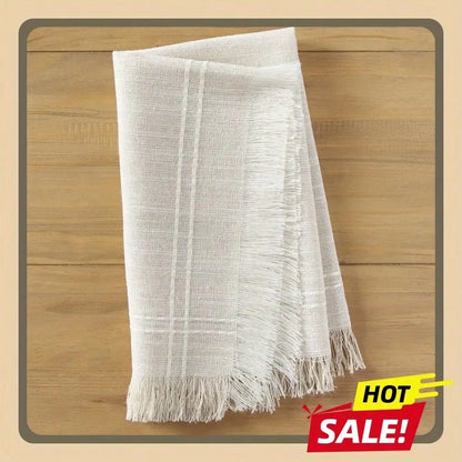 20 x 20 Striped Beige Cloth Napkins