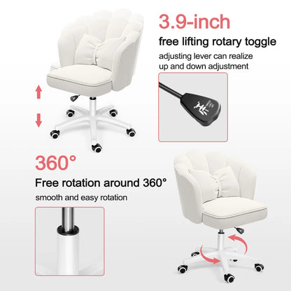 Home Office Butterfly Chair With Bow Cushion