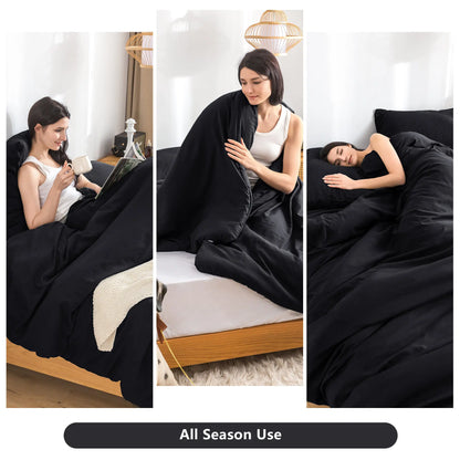 Soft Reversible Washable Bedding Comforter Set