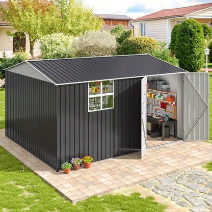 10x12 FT Outdoor Metal Storage Shed