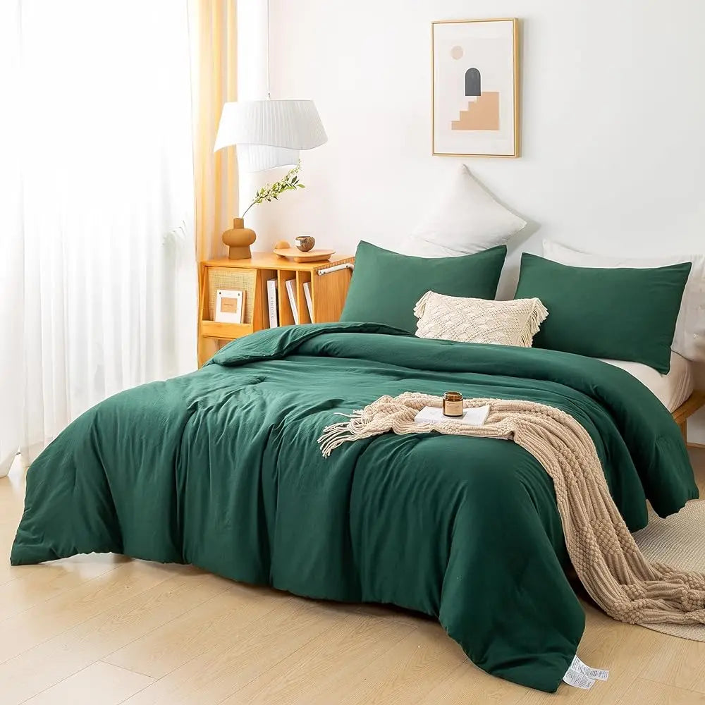 Soft Reversible Washable Bedding Comforter Set