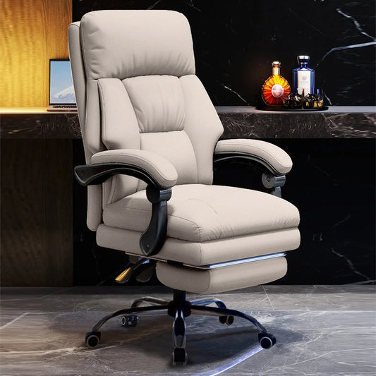 High Back Office Desk Chair - Foot Rest
