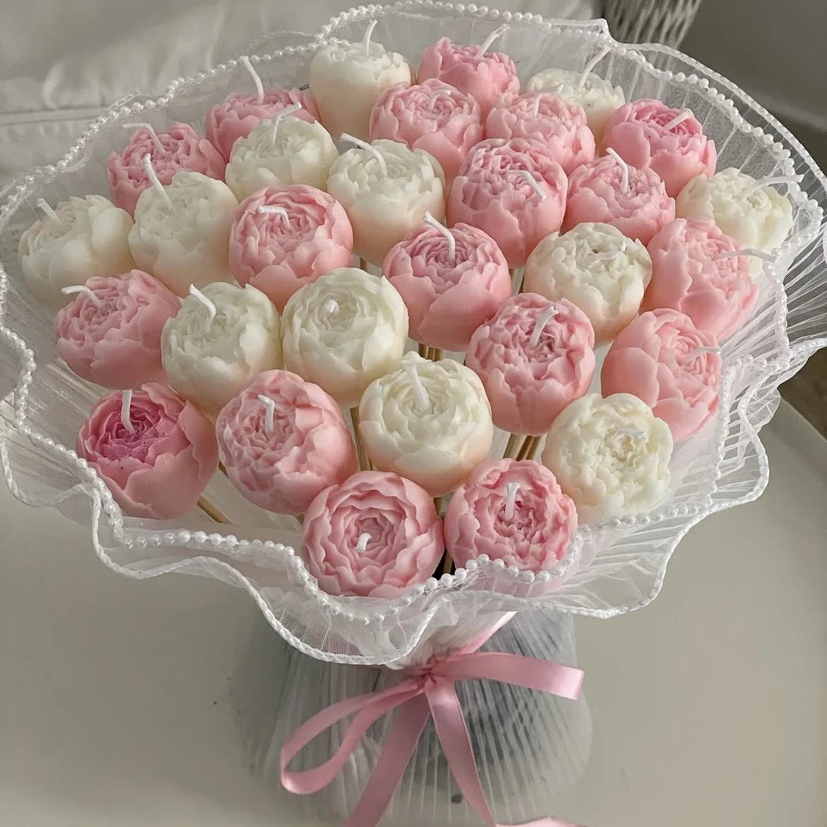 Romantic Rose Bud Scented Candles