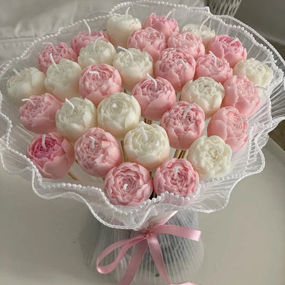 Romantic Rose Bud Scented Candles