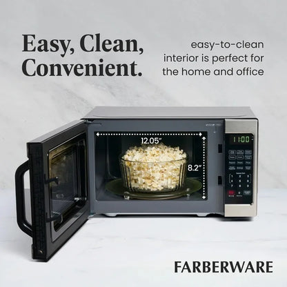 Farberware Countertop Microwave Oven with LED Lighting