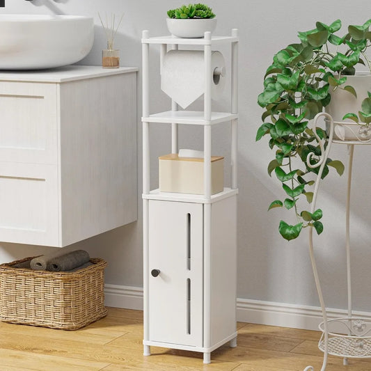 Paper Holder Stand – Compact Bathroom Storage Cabinet