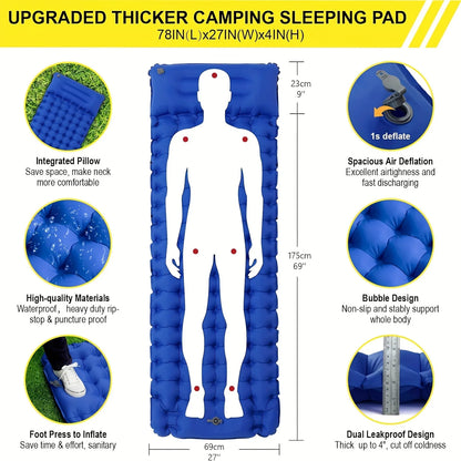 Outdoor Camping Super Thick  Inflatable Sleeping Mat