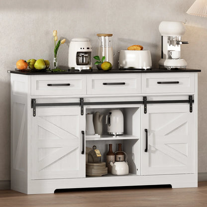 Sideboard Buffet Cabinet w/ Adjustable Shelves