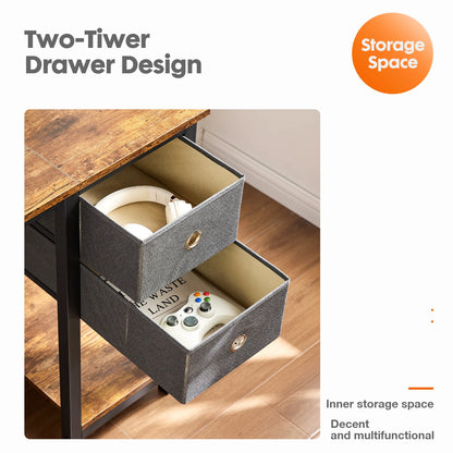 Computer Desk With Drawers