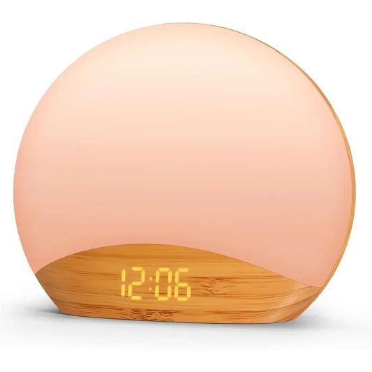 Wood Grain Sunrise Alarm Clock,